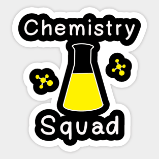yellow chemistry squad Sticker